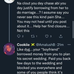 Lady Calls Out Boyfriend For Borrowing 400K To Marry Another Lady