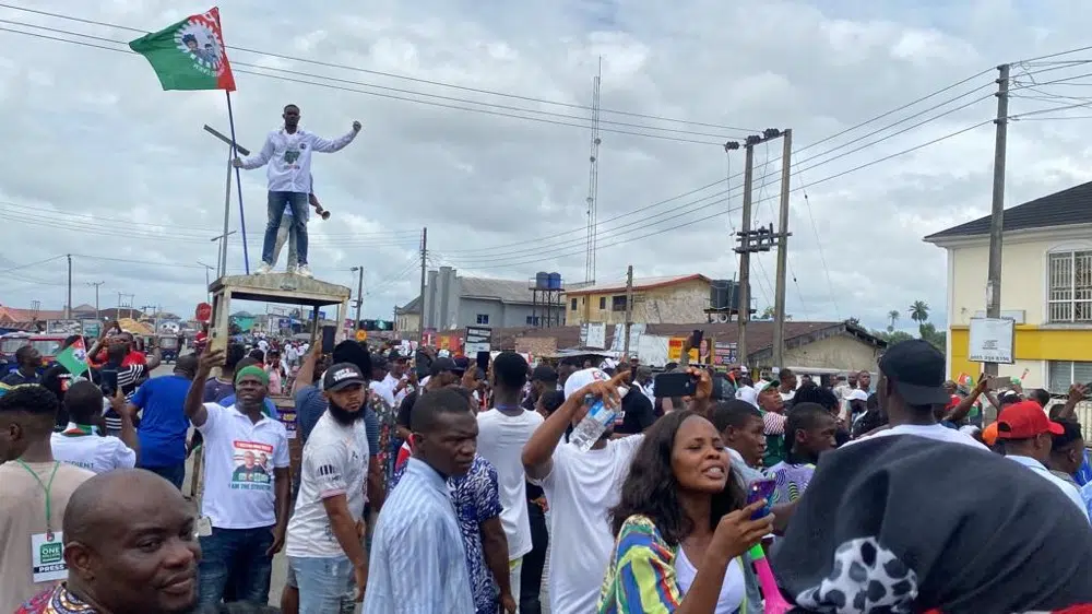 Umuahia Residents Stage 1 Million March For Peter Obi (Photos, Video)
